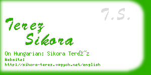 terez sikora business card